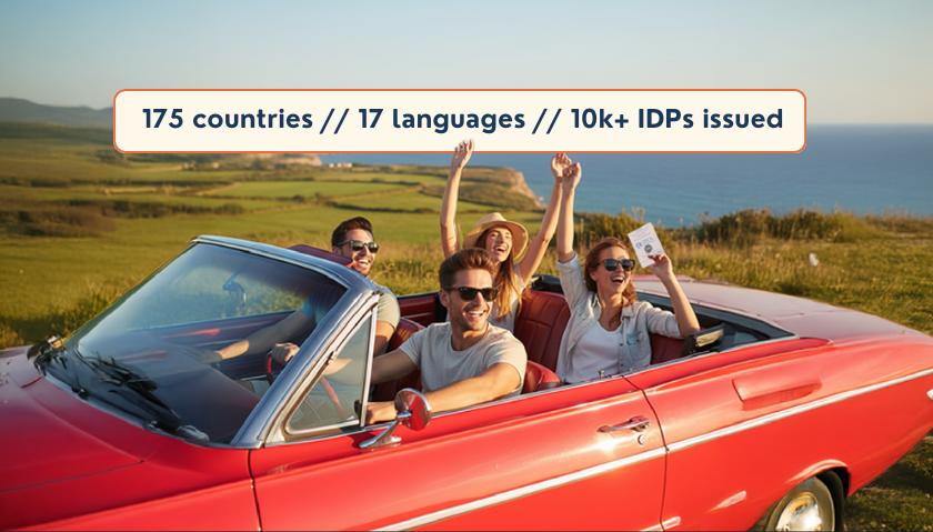 people driving & enjoying